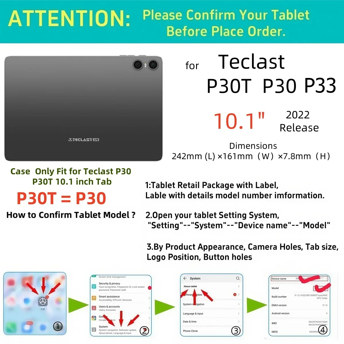 Smart Cover for Teclast P33 P3 - Teclast Tablet Accessories reseña y precio