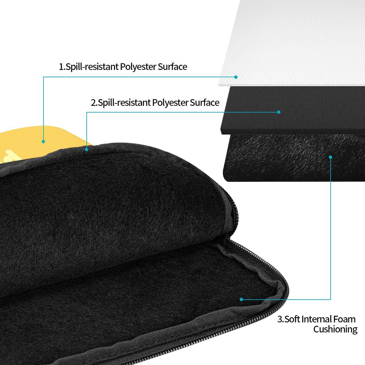 Laptop Liner Sleeve 12 13 15 1 - Tablet Sleeves & Cases Ipad Accessories reseña y precio