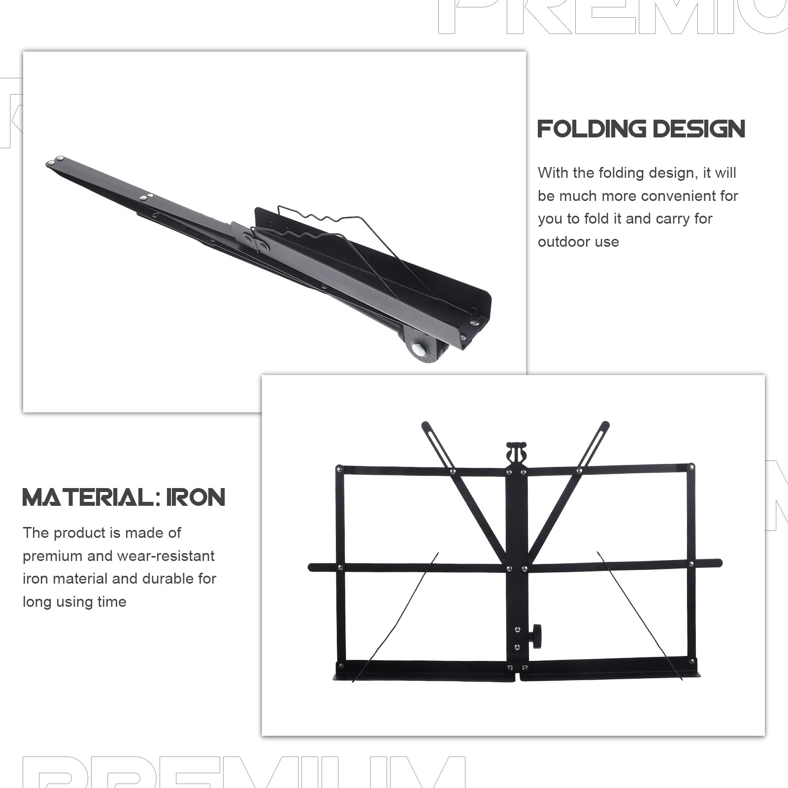 Foldable Music Stand Portable  - Tablet Stand Adjustable reseña y precio