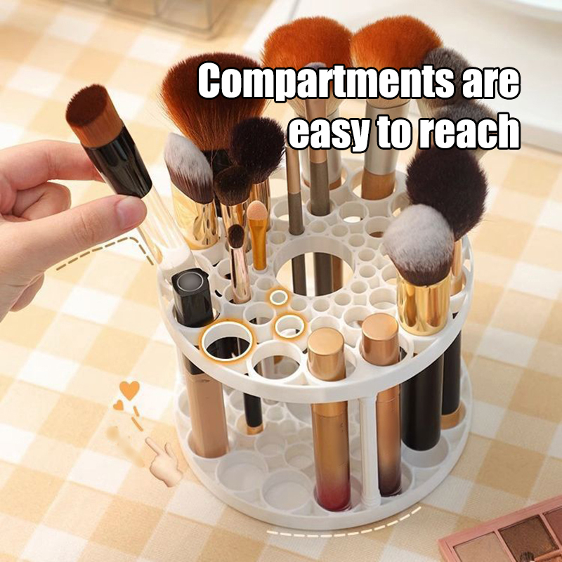45 Hole Makeup Brush Storage R - Case With Pencil Holder reseña y precio