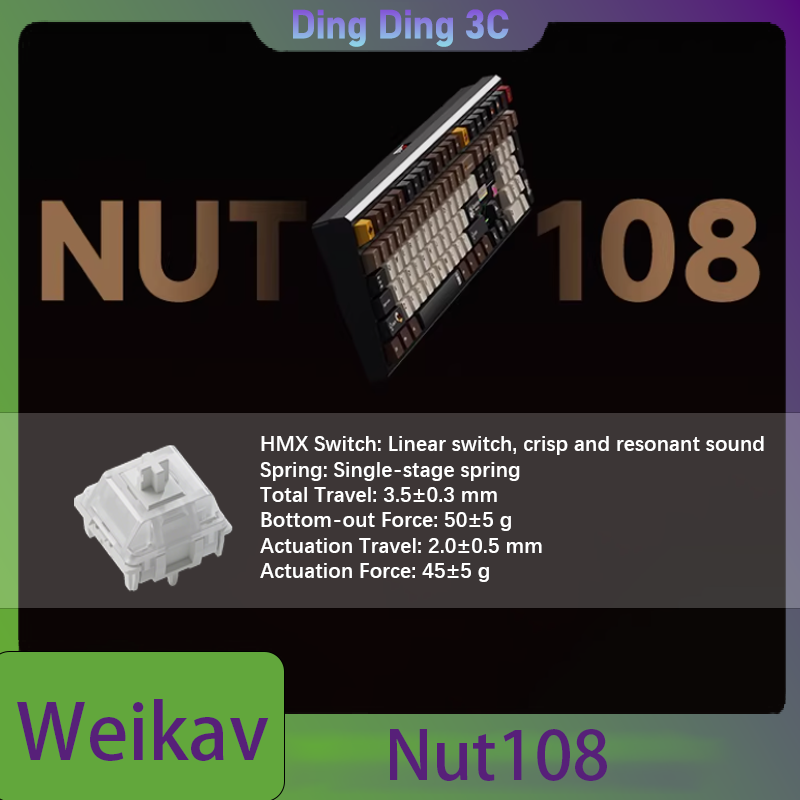 Weikav Nut108 Wireless Mechani - Tablet Accessories Uk reseña y precio